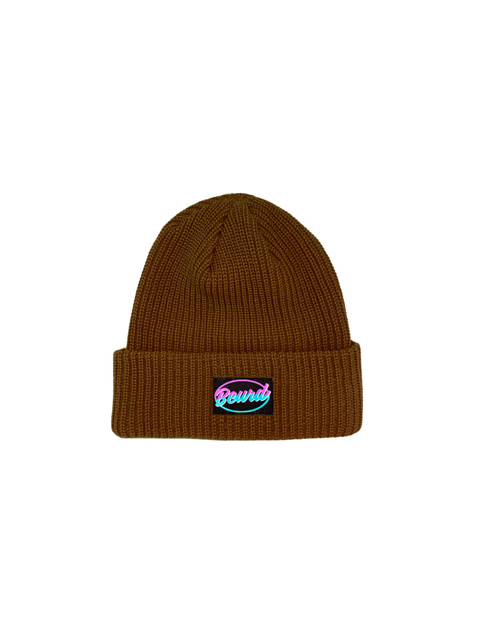 Bonnet marron fait à montréal par la marque beurd