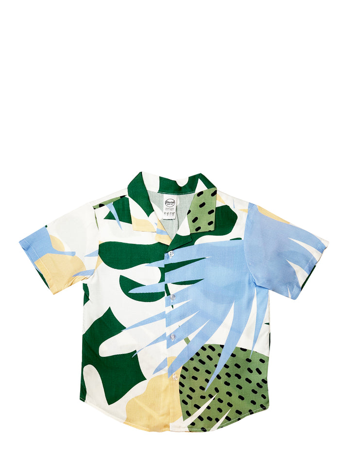 Chemise Monstera blanche pour enfant fait par la marque Beurd