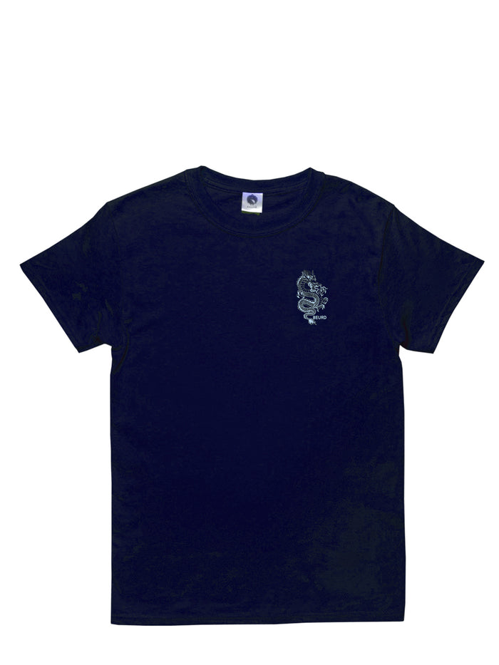 T-shirt dragon bleu vu de face