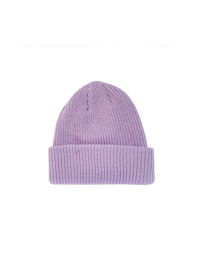 Bonnet vu de dos mauve