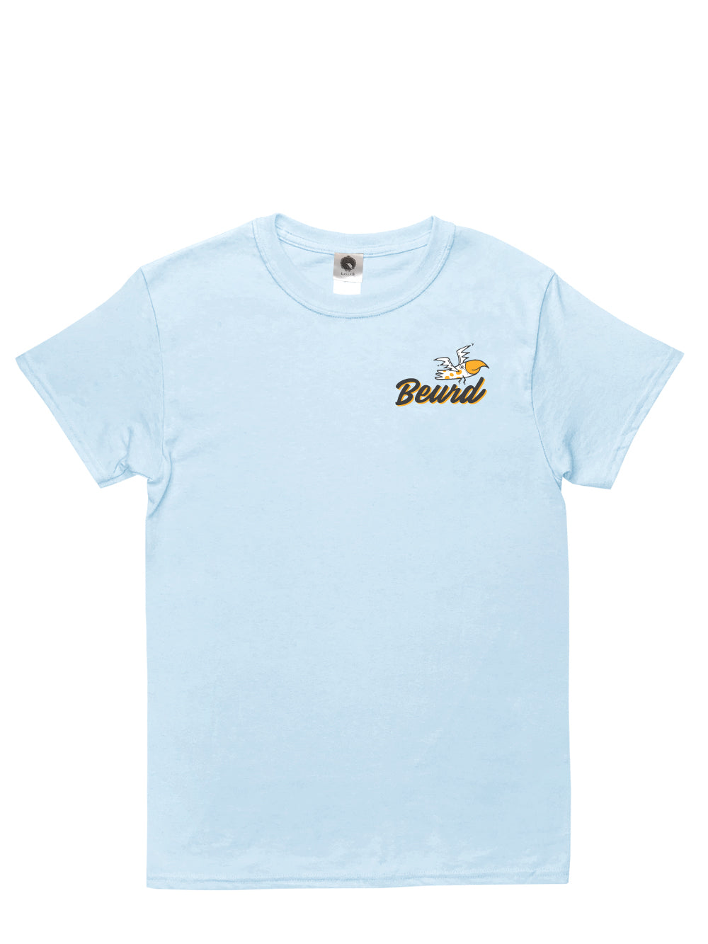 Photo à plat du T-shirt de la collaboration entre Zumo et la marque Beurd