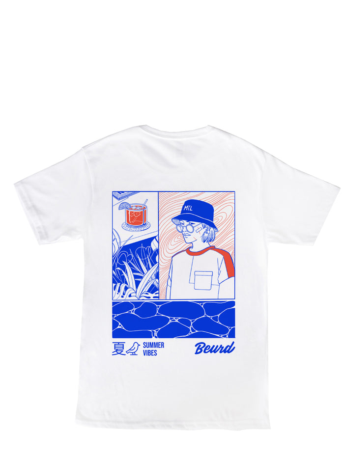 T-shirt collaboration Bandit Bandit X Beurd. Fabriqué en Ontario et imprimé à Montréal.