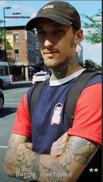 Client avec son t-shirt ZZ