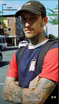 Client avec son t-shirt ZZ