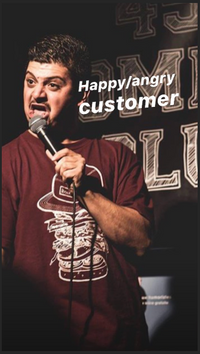 Client avec son t-shirt Mtl Burger