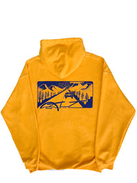 Hoodie avec illustration de route imprimée en sérigraphie de la marque Beurd