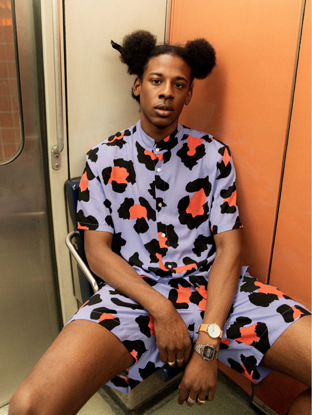 Chemise Leo de marque Beurd sur mannequin homme