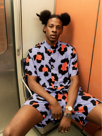 Chemise Leo de marque Beurd sur mannequin homme