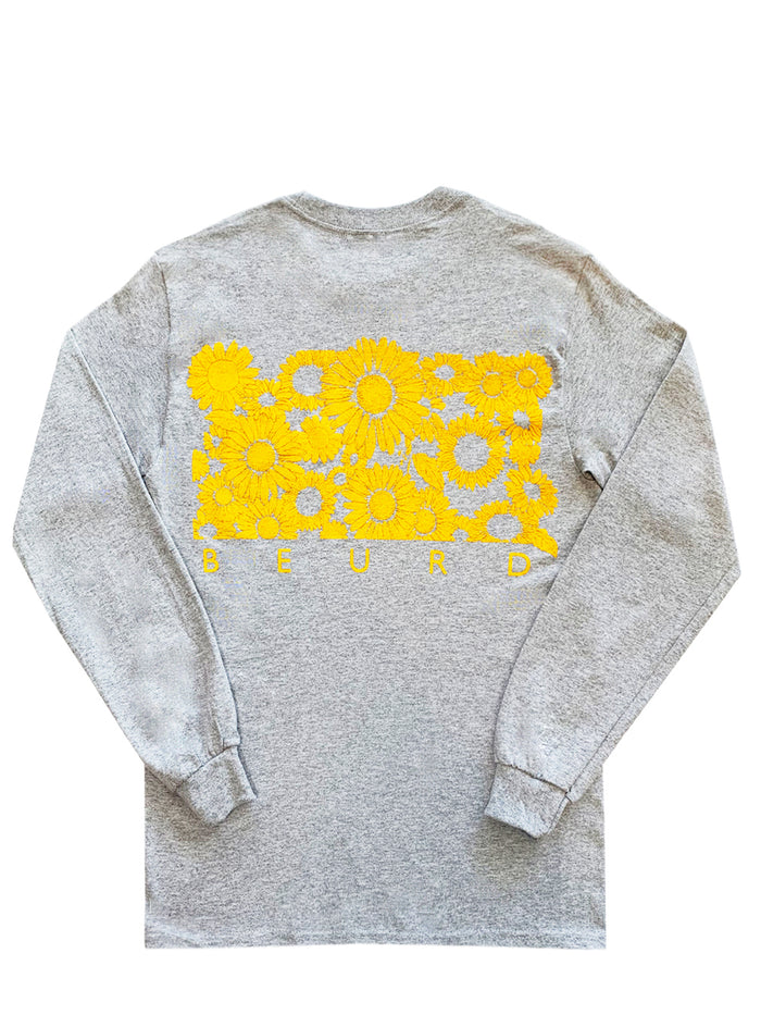 T-shirt Sunflowers, dessin réalisé et sérigraphié par Beurd