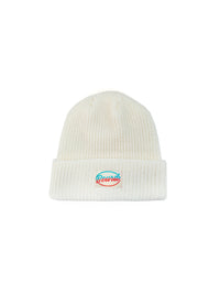 Tuque blanche de la marque montréalaise Beurd