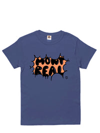 T-shirt bleu sérigraphié sneakpeek montreal de la marque beurd 