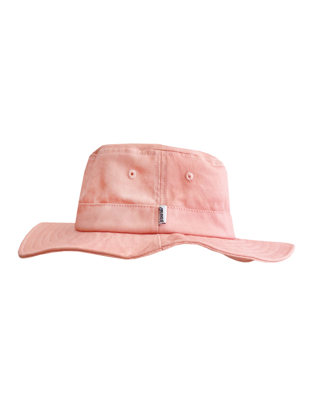 Bucket Hat couleur pêche vu de côté