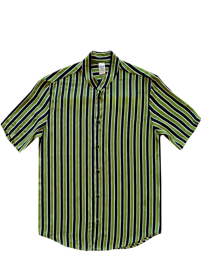 Chemise Strip Verte et Bleue
