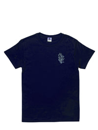 T-shirt dragon bleu vu de face 