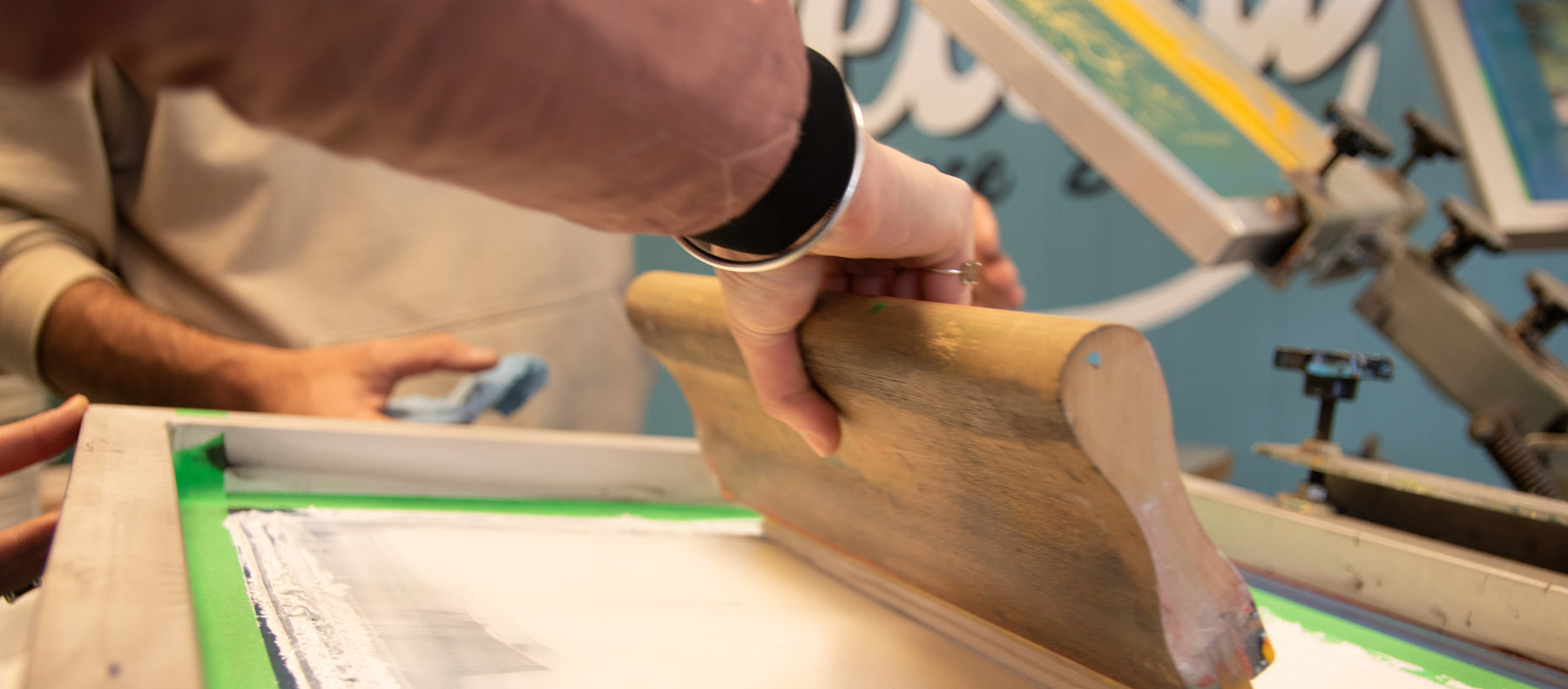 La technique de sérigraphie apprise chez Beurd