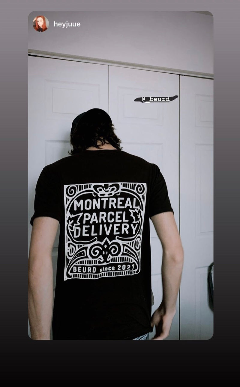 T-shirt imprimé « Montreal Parcel Delivery » de la marque Beurd