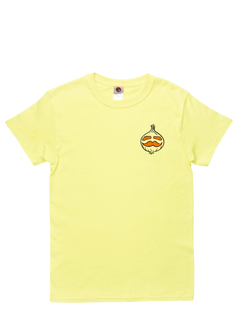 T-shirt unisexe jaune Jacob l'oignon Collaboration Jacob Acrobate X Beurd 