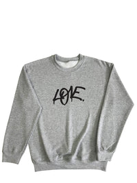 Sweatshirt avec gros logo Love imprimé en sérigraphie de Beurd