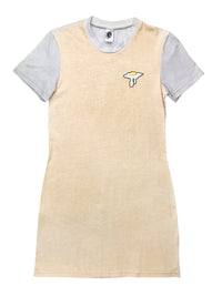 Robe t-shirt colorblock avec patch Oeuf