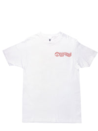 T-shirt unisexe blanc avec illustration timbre de Montréal
