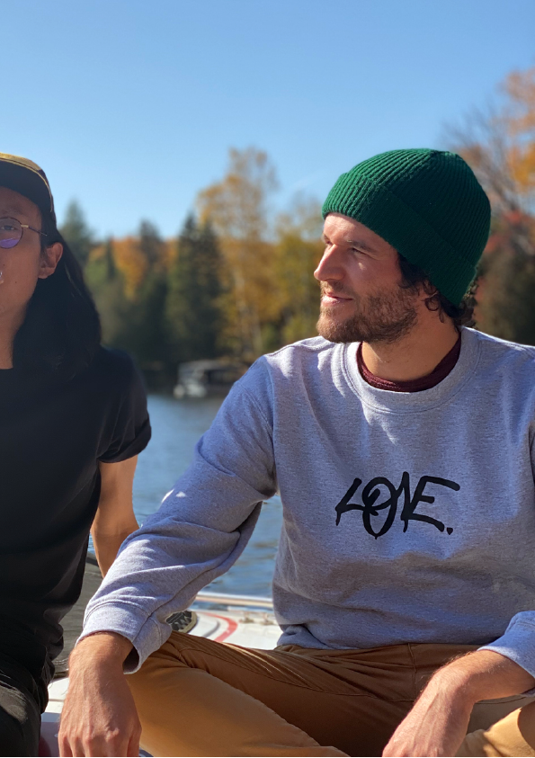 Crewneck Love sérigraphié par Beurd shop 