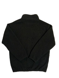Veste noir en sherpa 100% polyester, faite à Montréal par Beurd 